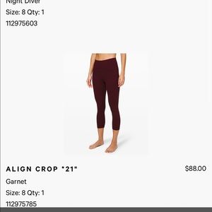 Align Lululemon Leggings